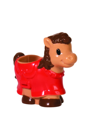 Little Learners Knight’s Castle - Rideable Noble Horse, Open and Close Gate, Accessories Included, 12m+