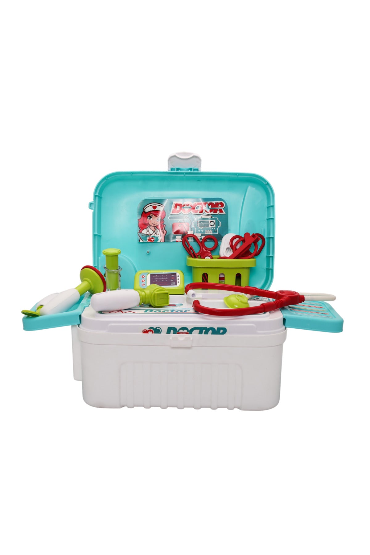 Urban Tots Big Trolly Doctor Set – Comprehensive Medical Kit With Realistic Tools And Accessories-Blue