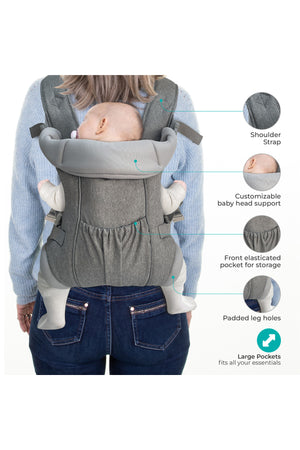 MOON KaryGo 2 in 1- Baby Carrier-Grey