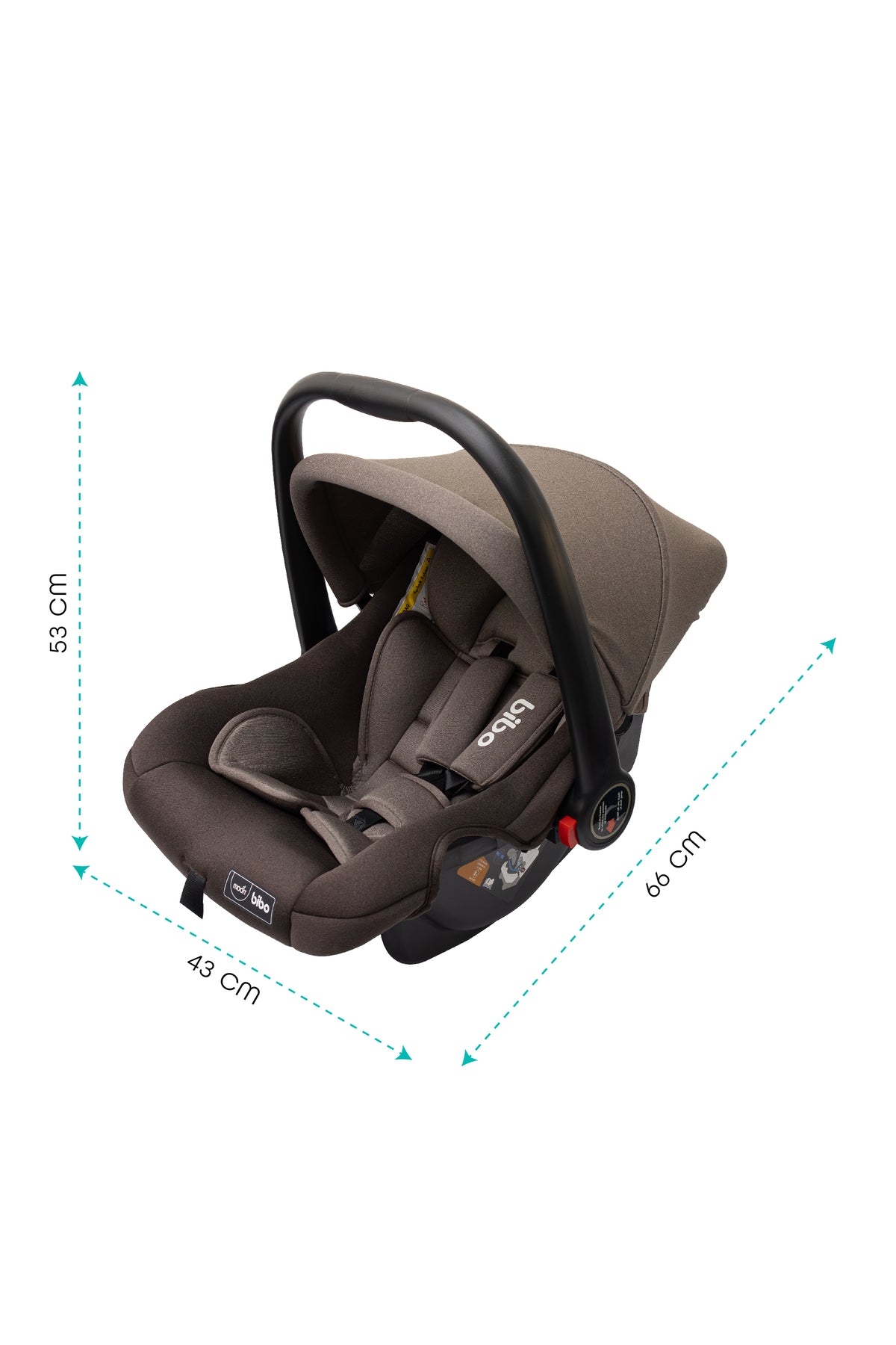 MOON Bibo Baby Carrier/Car Seat -  Brown
