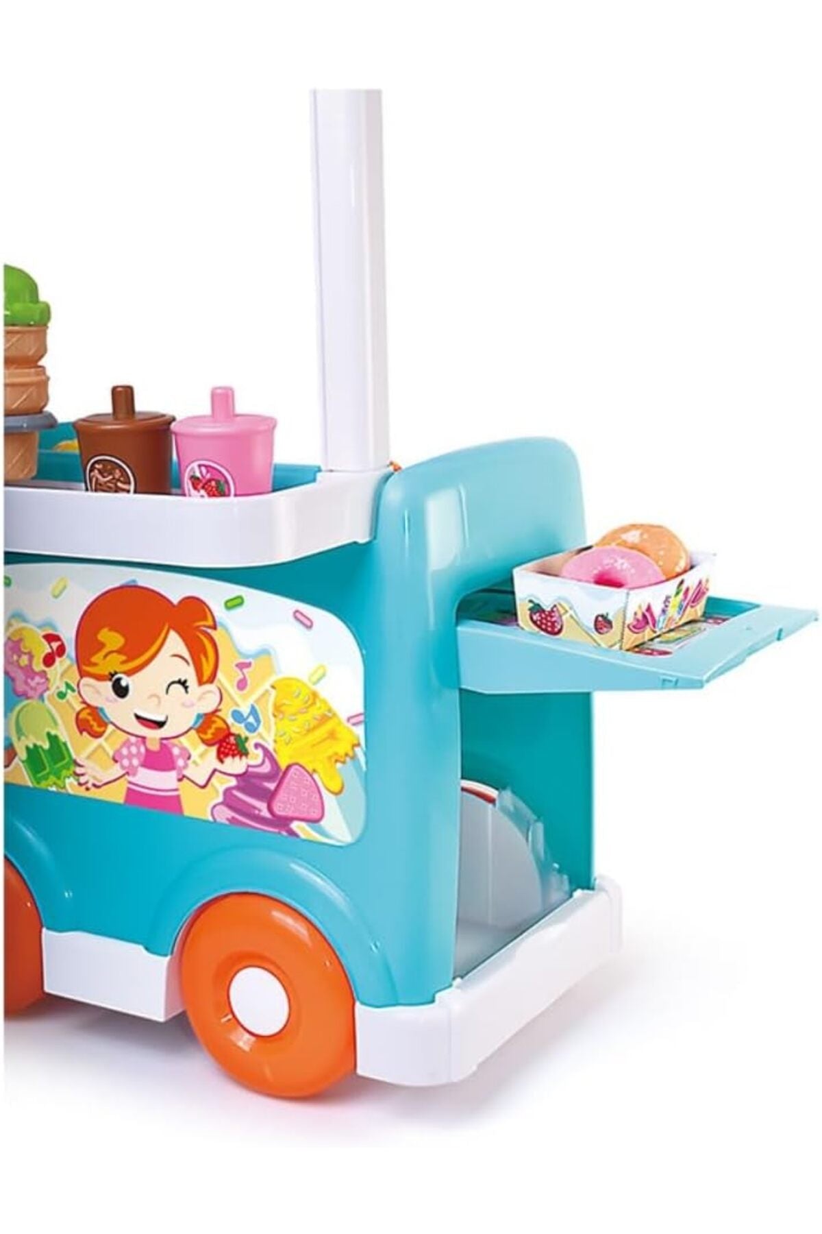 Little Learners Ice-Cream Truck Playset - Interactive Toy with Realistic Sound Effects and 26 Pieces