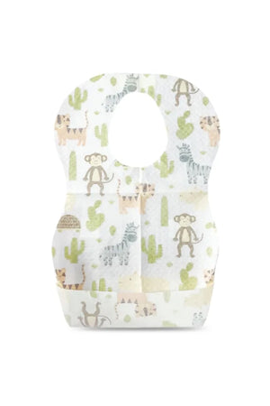 Star Babies Disposable Bibs - Pack of 100 - Animal