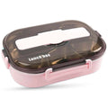 Cocobee Kids Oval Lunch Box – Non-Toxic, Food-Grade Material, (For Girls)- Pink