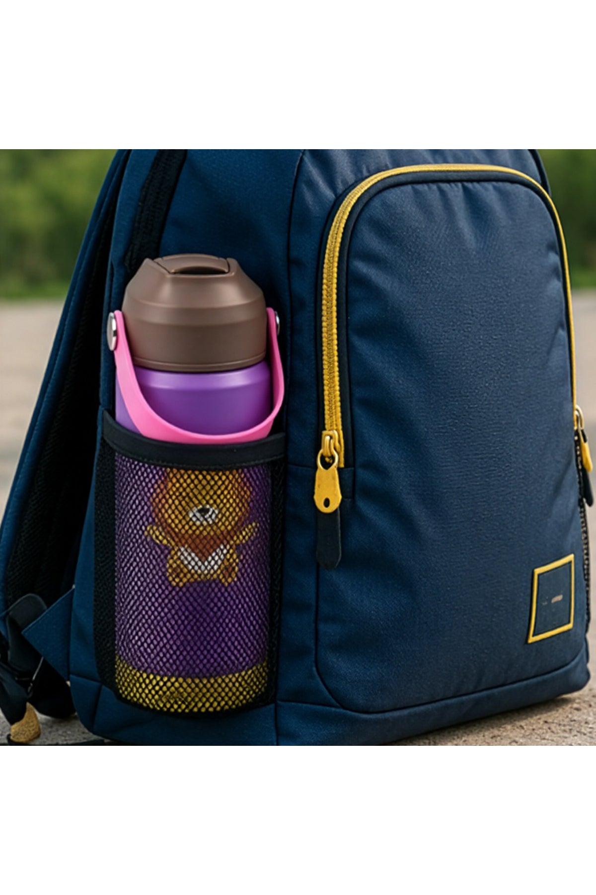 Cocobee-Insulated Stainless Steel Water Bottle, Leakproof, Soft Handle Grip, Odour Free, 500Ml, 3 Years+ – Yellow