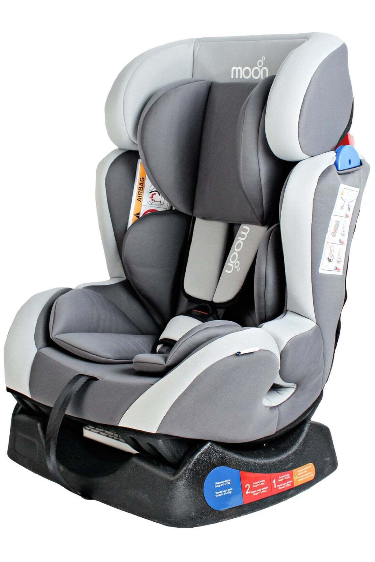 MOON Sumo Baby/Infant Car seat suitable from Birth to 6 Years-(Group (0,1,2) (0-25 Kg) Light Grey