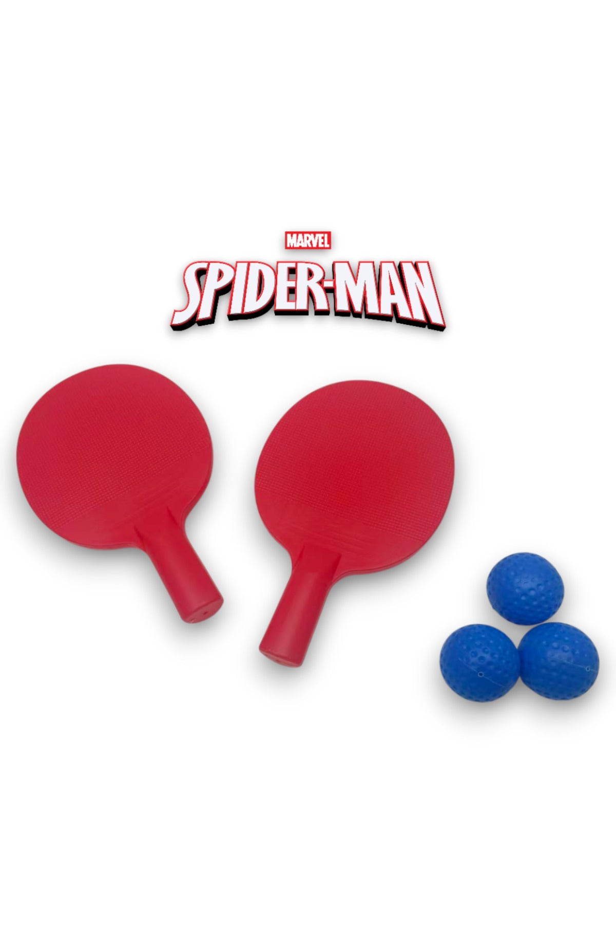 Cocobee-Tritan Bento Lunch Box, BPA Free, 4 Compartments, Leakproof,  Design – Blue +Marvel Spider-Man Paddle Ball Set with 3 Balls