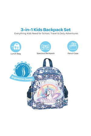MOON  Kids Backpack    - (14-Inch)  Premium Kids School Bag -Unicorn
