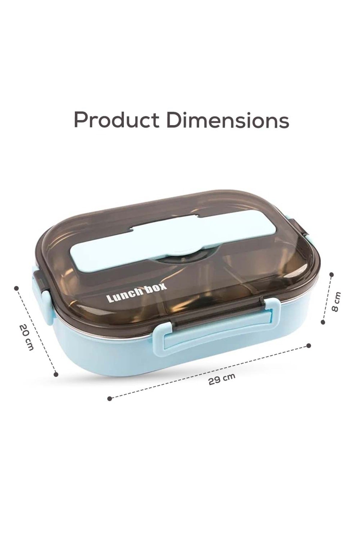 Cocobee Kids Oval Lunch Box | Non-Toxic, Food-Grade, Design – Blue