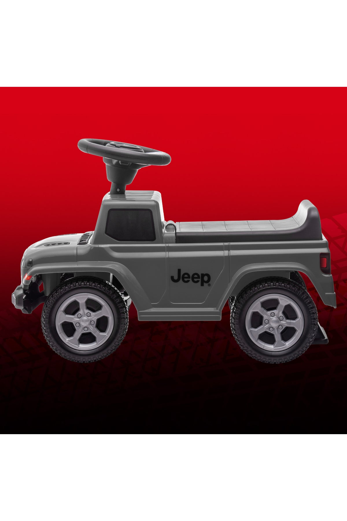 MOON Ride on Jeep Gladiator for Boys and Girls, 18-36 Months with Anti-Tipping Mechanism-Grey