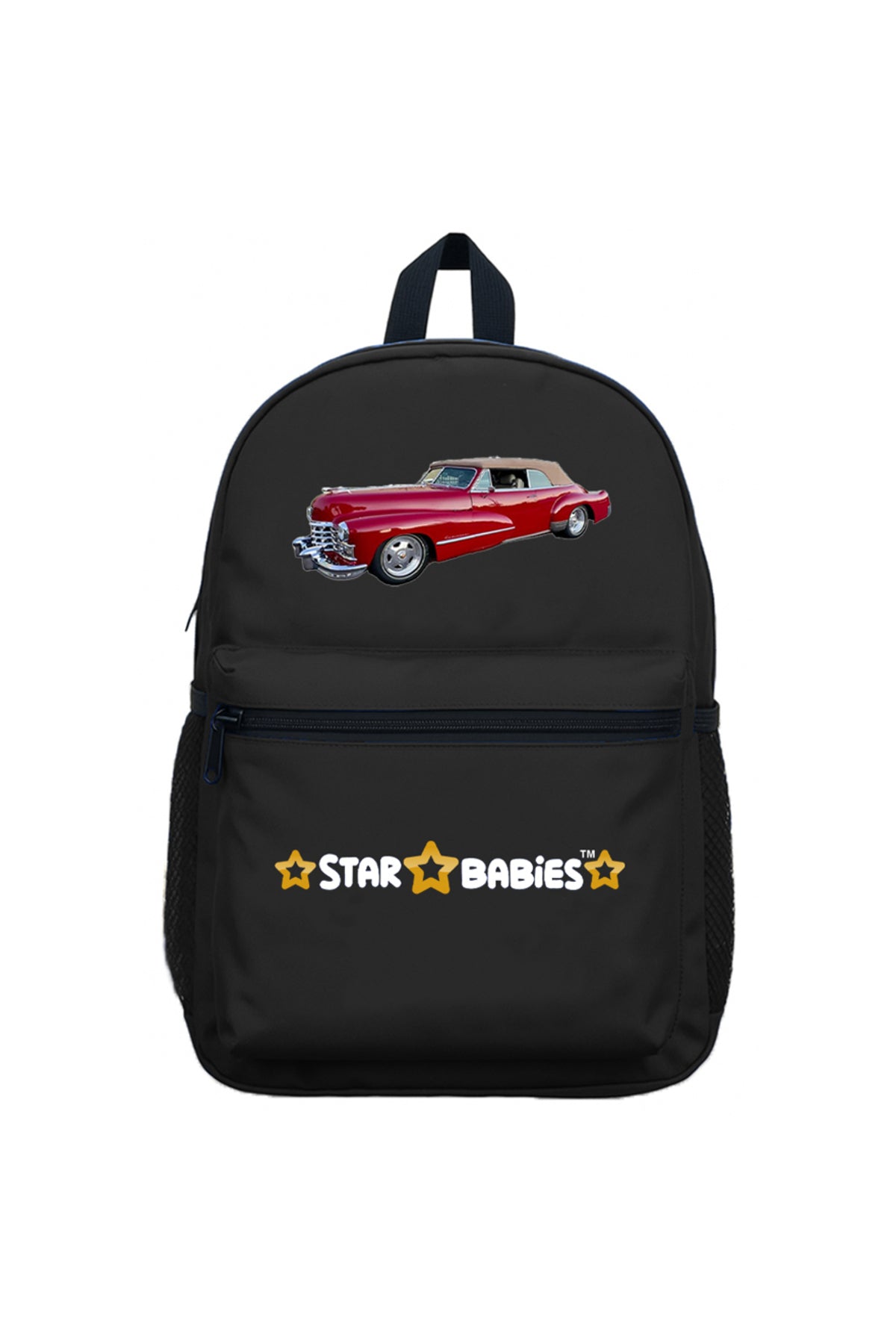 Star Babies - Kids Backpack - Car - Black - 16-Inch/41cm