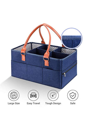 Star Babies Caddy Diaper bag organizer - Navy Blue