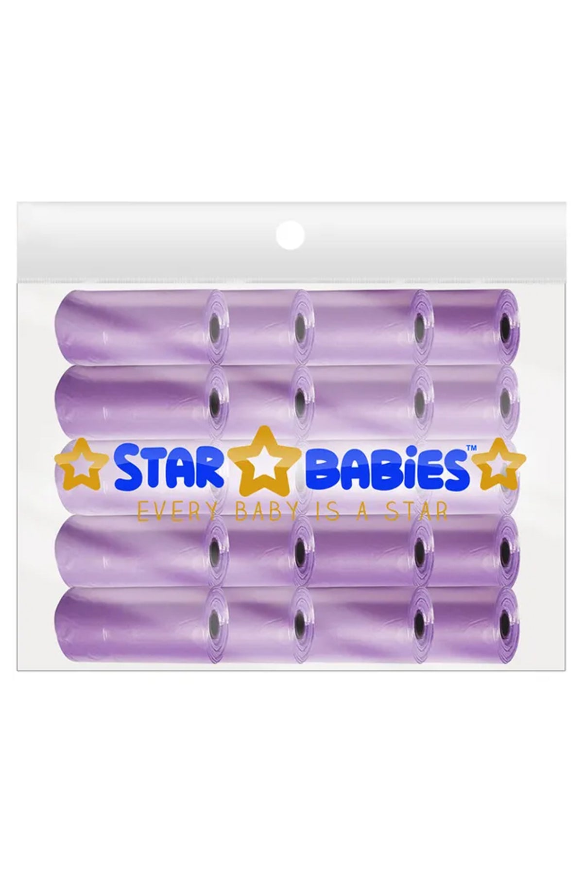 Star Babies - Scented Nappy Bag Pack of 20/300 Bags - Lavender