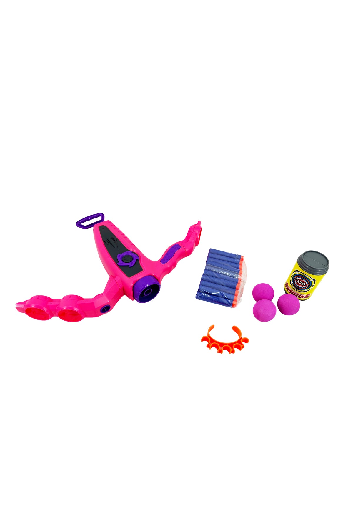 Galaxy 2-in-1 Bow and Arrow Launcher Toy Set for Kids, Shooting Game with Soft Foam Darts, Target Balls and Cans, Outdoor Sport Play Set for Boys and Girls Age 3+