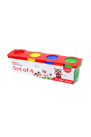 MOON Kid's Dough CREATION SET F 4 ,4 X 84 G.