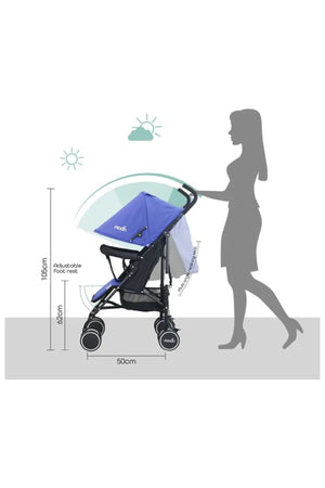 MOON Neo Plus Light Weight Travel Stroller,Royal blue