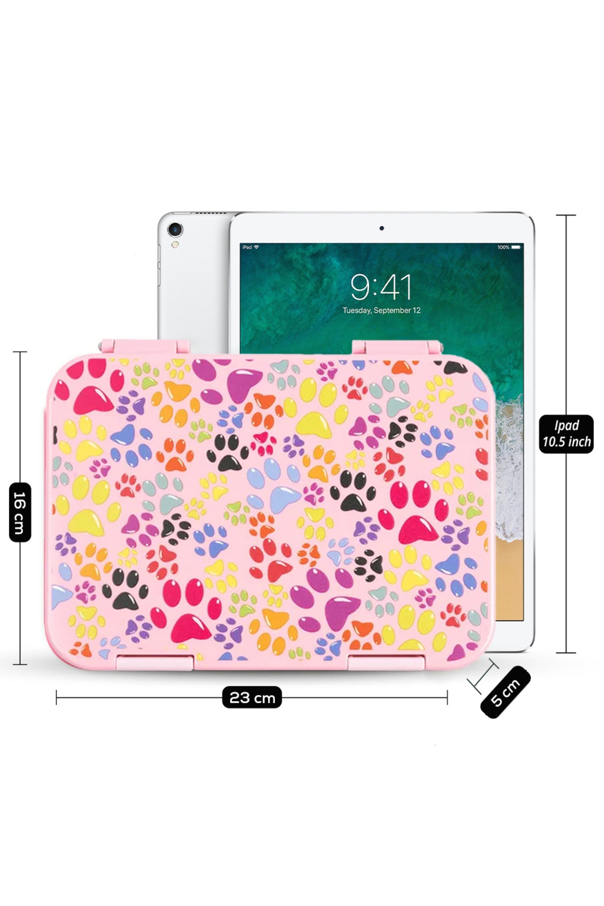 Cocobee Kids Bento Lunch Box – 6 Compartments, Leakproof, Bpa Free, Microwave Safe – Pink