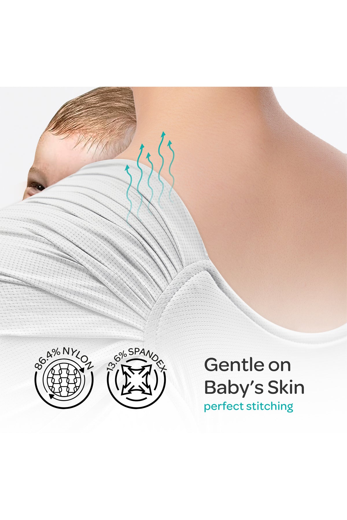 MOON KaryGo Baby Sling Carrier-Light Grey