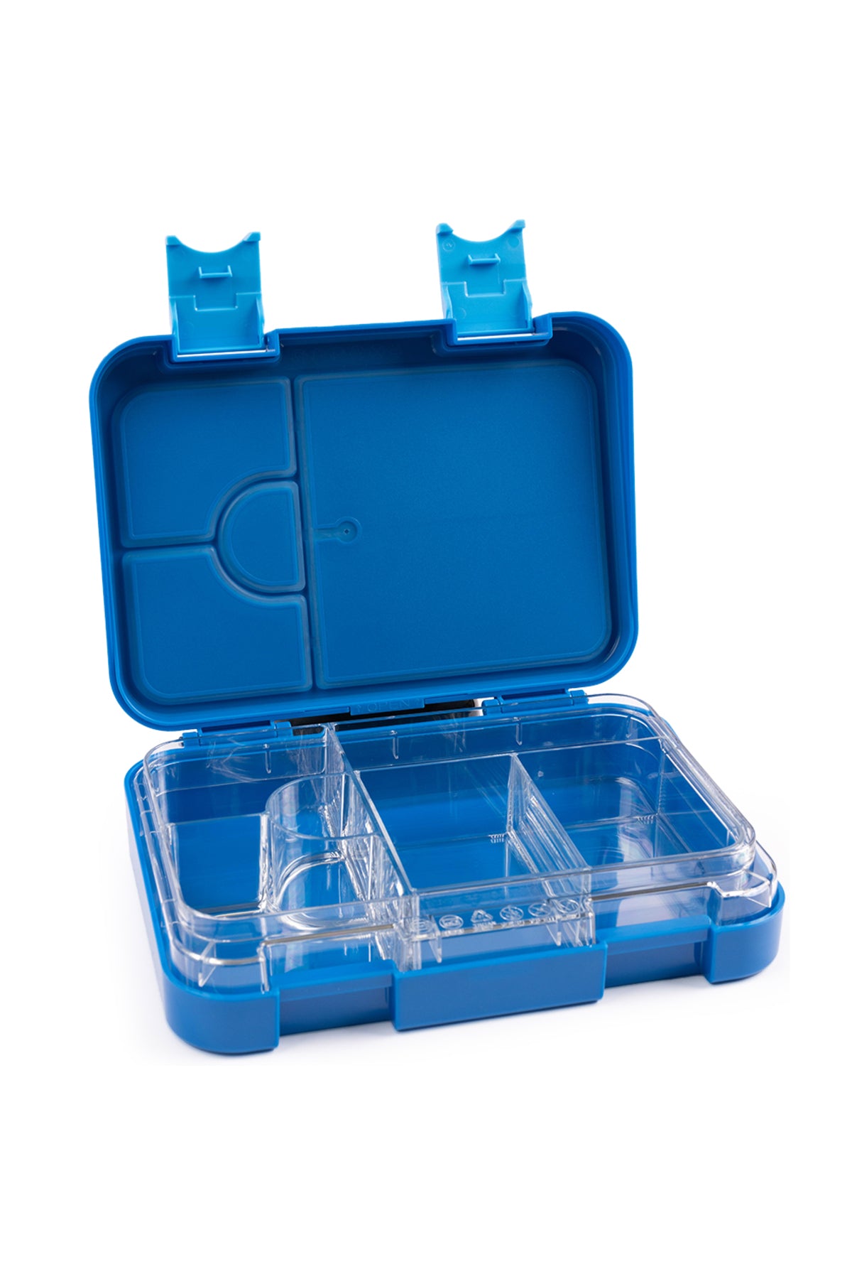Cocobee Kids Bento Lunch Box – 6 Compartments, Leakproof, Bpa Free, Microwave Safe – Blue