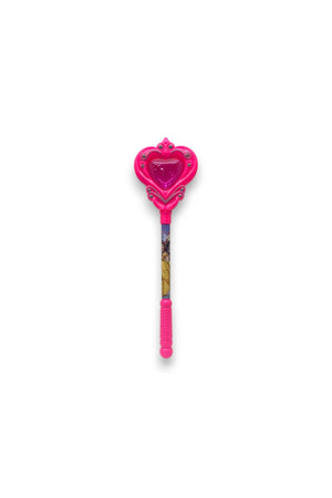 Disney Princess Magic Wand for Girls – Flashing Light Up Toy with Heart Top – Princess Dress Up Pretend Play Accessory-Pink