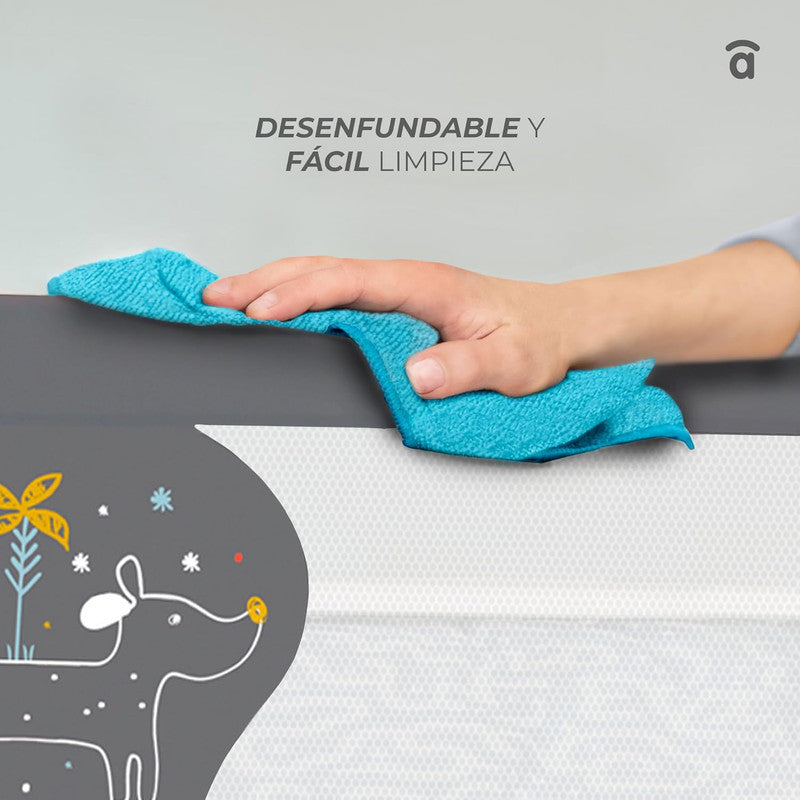 Asalvo Safety Bed Rail for Children 150 cm. 2 in 1 Owl – Folding with Adjustable Strap