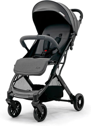 Asalvo Kubic 2 Travel Stroller Grey, Lightweight, One-Hand Fold, 0-4Y