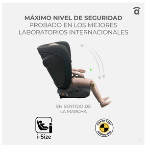 Asalvo Neocare i-Size Convertible Car Seat ECE R129 - Black (0-12 years) Multi-Stage Protection