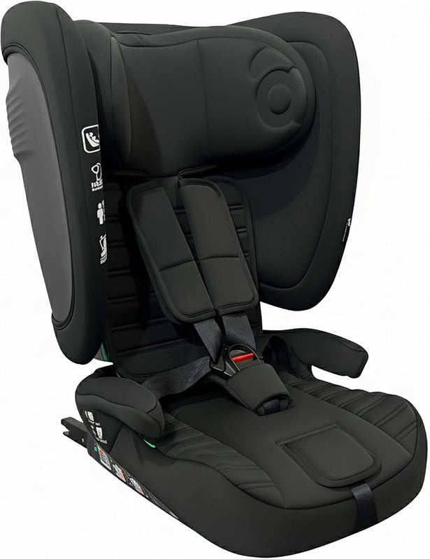 Asalvo Neocare i-Size Convertible Car Seat ECE R129 - Black (0-12 years) Multi-Stage Protection