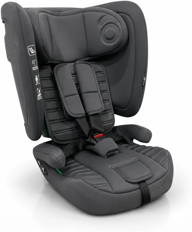 Asalvo Neocare i-Size Convertible Car Seat ECE R129 - Grey (0-12 years) Multi-Stage Protection