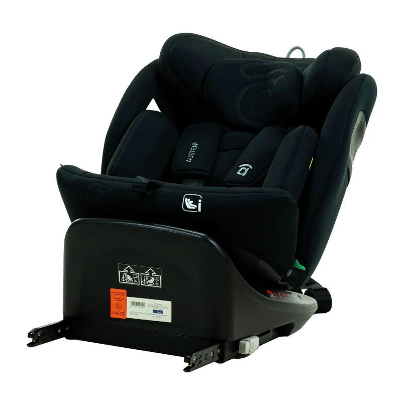 Asalvo Austen 360° Rotating Car Seat 3 Black, i-Size, ISOFIX and Top Tether, Black - 0-12 years