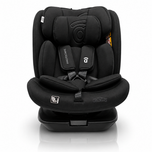 Asalvo Protocare 360° Rotating i-Size Car Seat with ISOFIX, Grey, Rear & Forward Facing