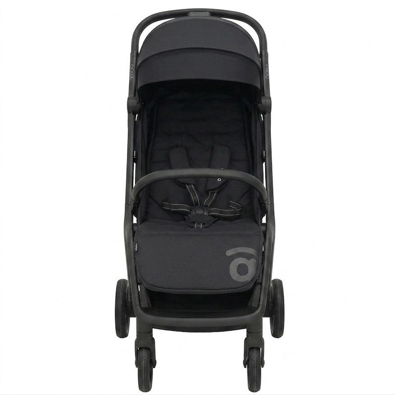 Asalvo Doha Stroller Black, One-click Fold, Lightweight & Compact - 0-4 years