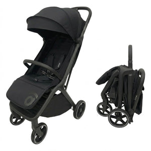 Asalvo Doha Stroller Black, One-click Fold, Lightweight & Compact - 0-4 years