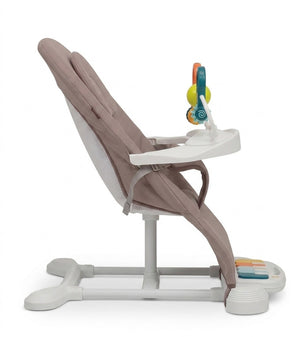 Asalvo Baby Bouncer Hawaii Beige, Ligthweight, Compact Fold with Toys - 0-6 months