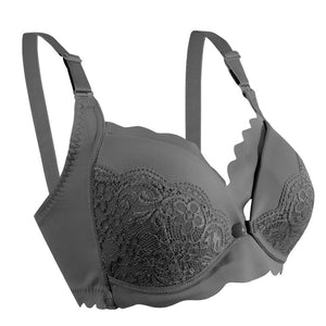 Okus - Elegant Seamless Maternity & Nursing Bra - Black - Small