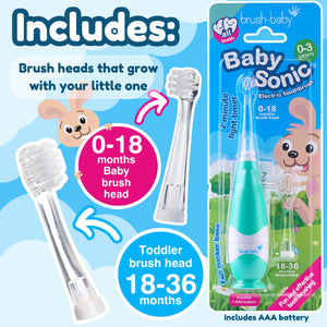 BabySonic Teal Electric Toothbrush 0-3 yrs