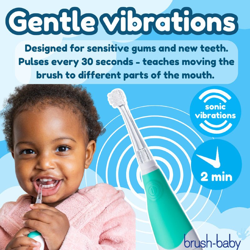 BabySonic Teal Electric Toothbrush 0-3 yrs