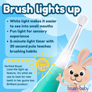 BabySonic Teal Electric Toothbrush 0-3 yrs