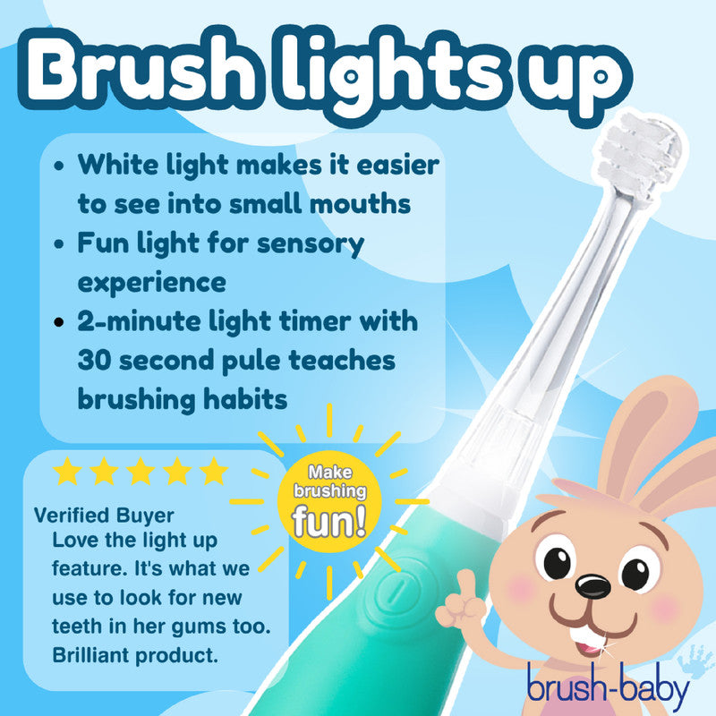 BabySonic Teal Electric Toothbrush 0-3 yrs