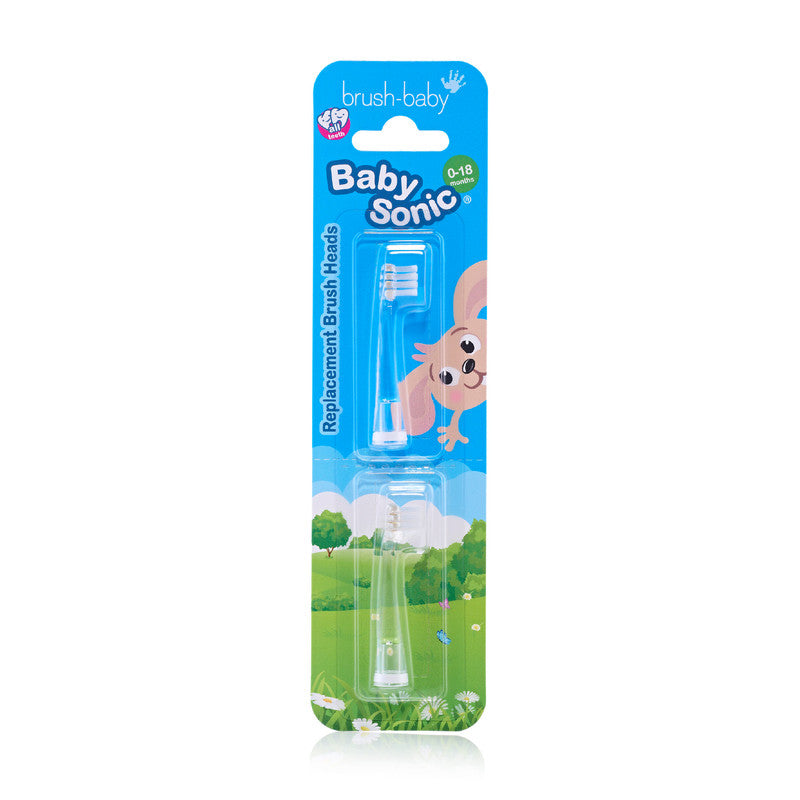 BabySonic Replacement Brush Heads 0-18 mths (2 Pack)
