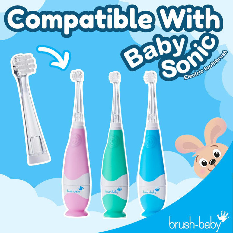 BabySonic Replacement Brush Heads 0-18 mths (2 Pack)