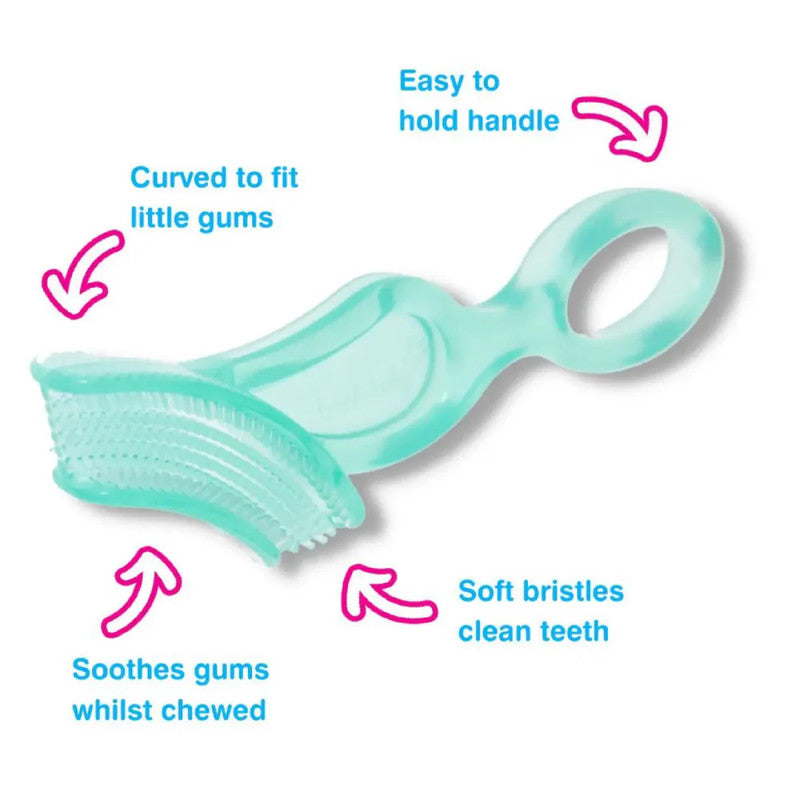 Chewable Toothbrush Teal (Double Pack)