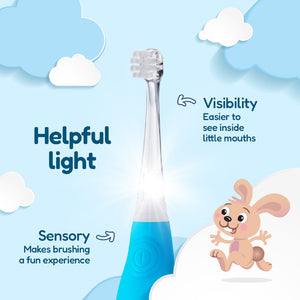 BRUSHBABY BabySonic Blue Electric Toothbrush 0-3 yrs