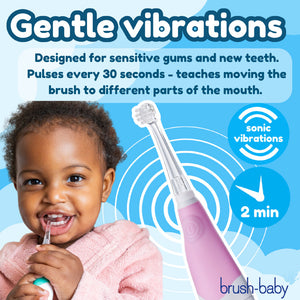 BabySonic Pink Electric Toothbrush 0-3 yrs
