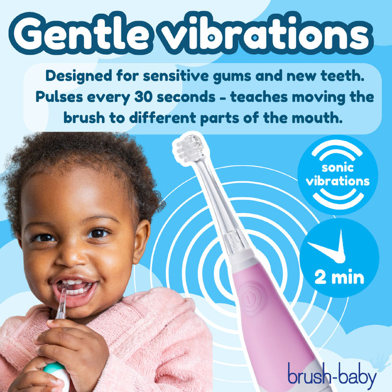 BabySonic Pink Electric Toothbrush 0-3 yrs