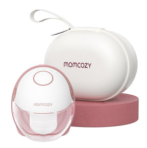 Momcozy M6 Breast Pump Hands Free Mobile Style Wearable, Single, Cozy Red