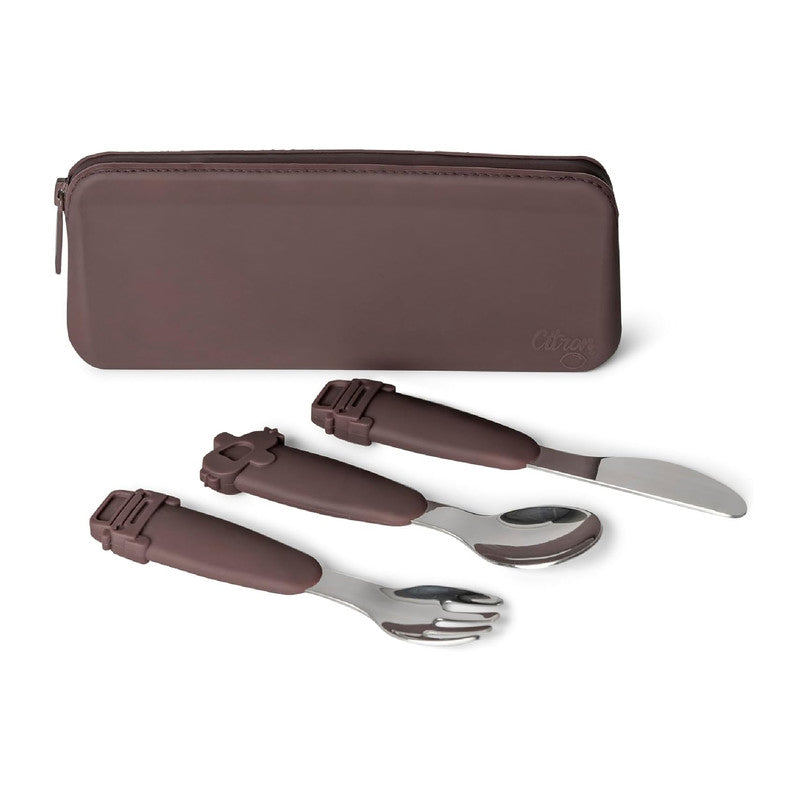 Silicone Cutlery Set with Pouch