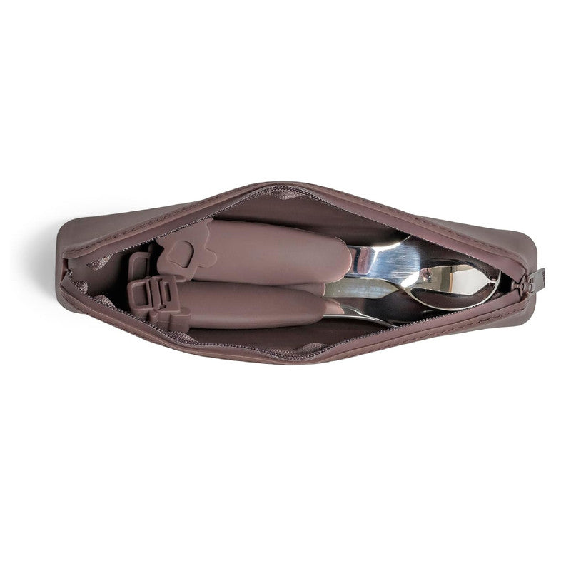 Silicone Cutlery Set with Pouch