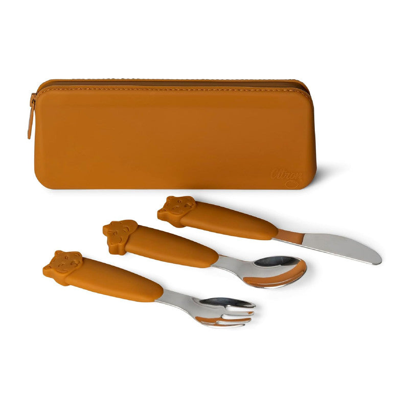 Silicone Cutlery Set with Pouch