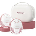 Momcozy M6 Breast Pump Hands Free Mobile Style Wearable, Double, Cozy Red