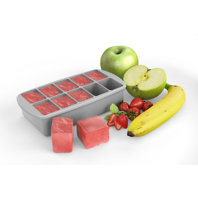 Melii Silicone Baby Food Freezer Tray 2 oz Grey